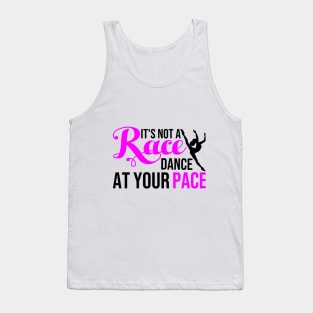 Black Ballerina Run Your Race Tank Top